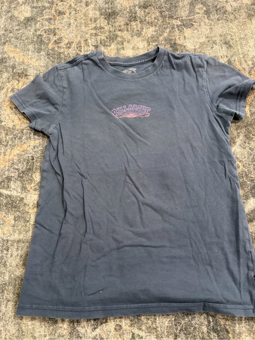 Billabong Charcoal Gray Logo Tee